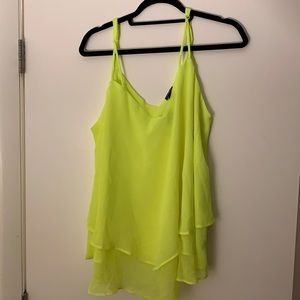 NWT Torrid Neon Yellow V cami size 1x (14/16)